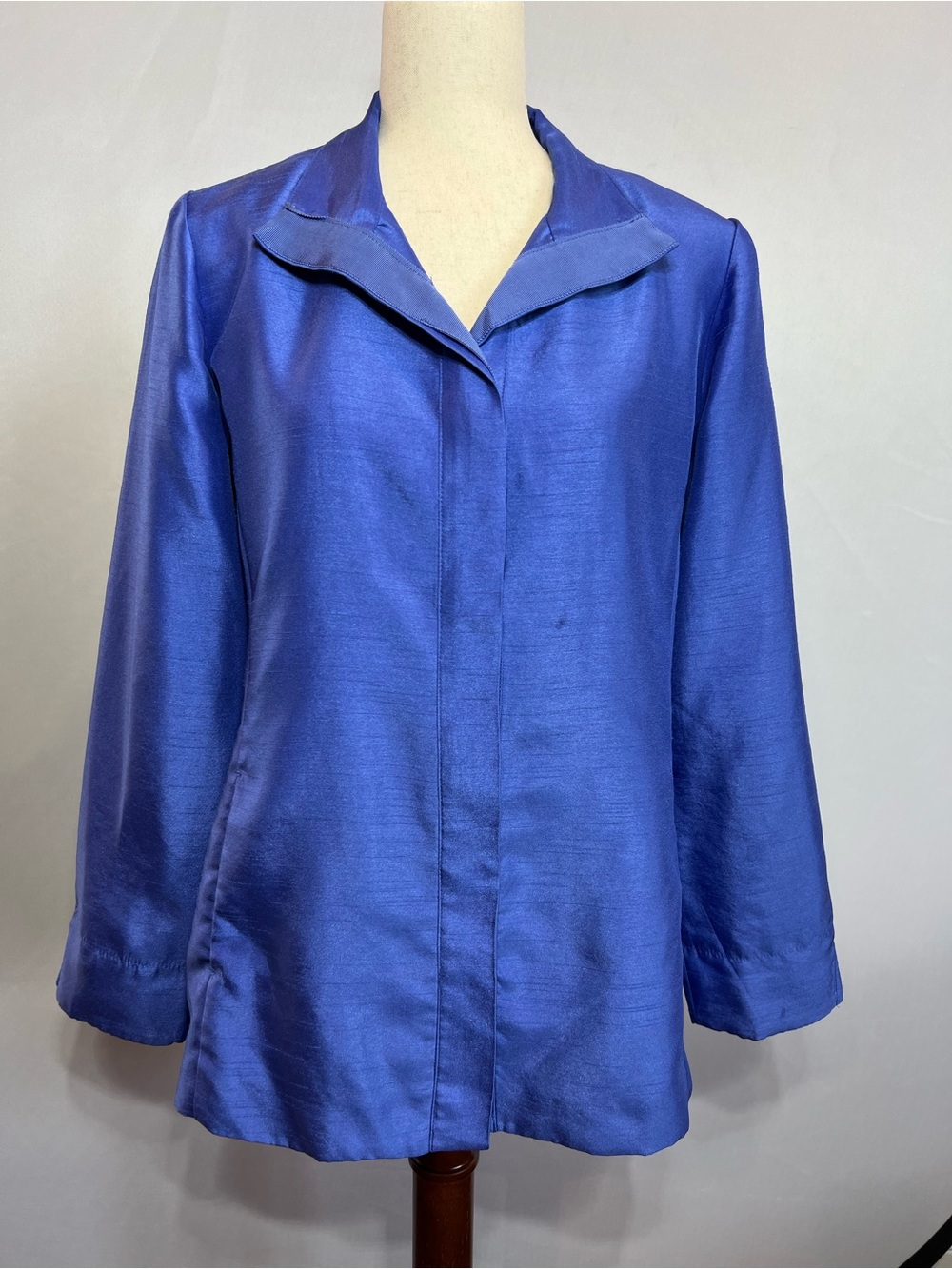 Chico's Vibrant Royal Blue Satin Jacket